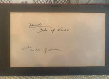 Load image into Gallery viewer, Autographed signature cut Duke and Duchess of Windsor