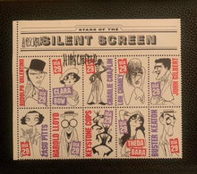 Load image into Gallery viewer, Vintage Al Hirschfeld autographed Silent Screen Stamps