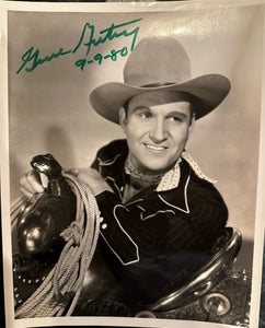 Autographed photograph of Gene Autry
