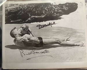 Autographed photograph of Burt Lasnccastrer/Deborah Kerr