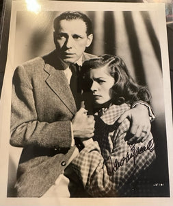 Autographed photograph of Lauren BaCall