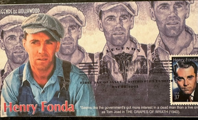 First Day Cover of Henry Fonda