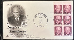 First Day Issue 8 cent Dwight D Eisenhower
