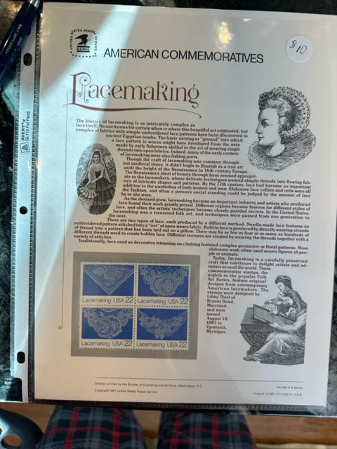 Stamps: American Commemoratives: Lacemaking