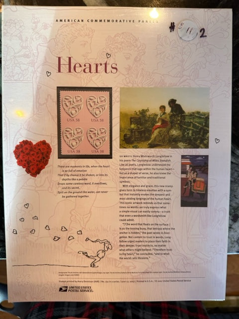 Stamps: American Commemorative Panel Hearts