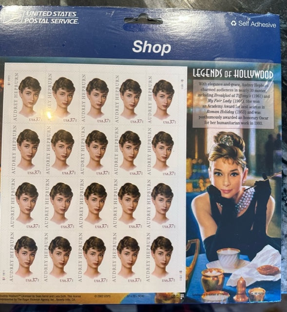 Stamps: Legends of Hollywood Audrey Hepburn