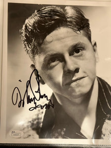 Autographed photograph of Mickey Rooney