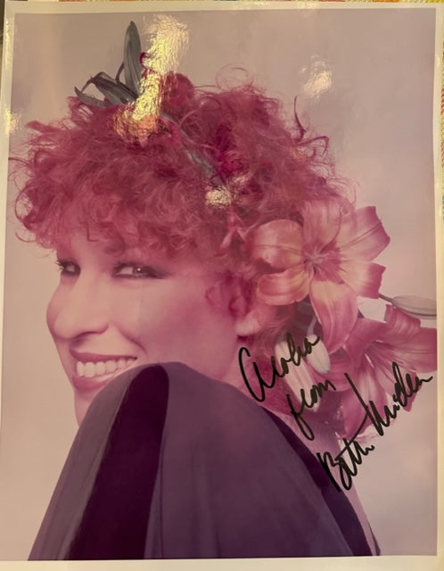 Autographed photograph of Bette Midler