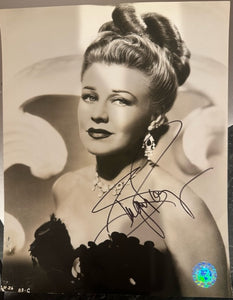 Autographed photograph of Ginger Rogers