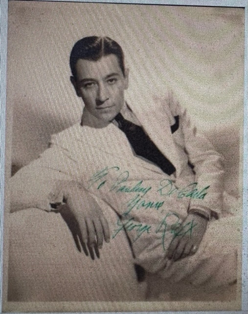 Autographed photograph of George Raft