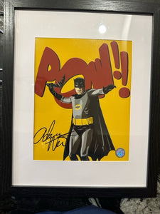 Autographed framed photograph of Batman