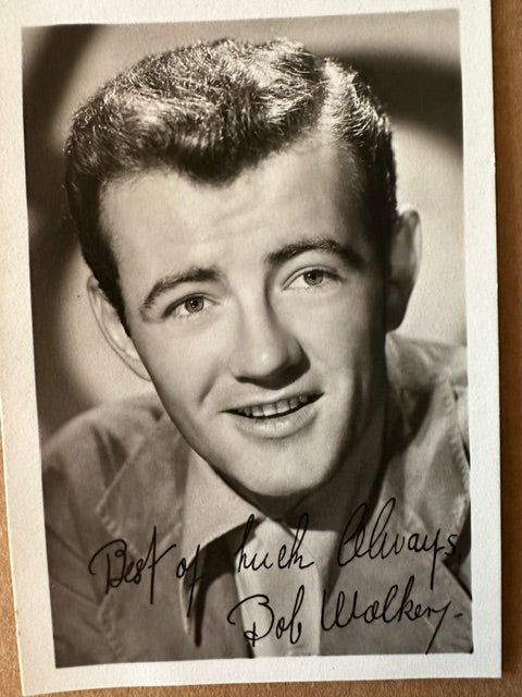 Autographed photograph of Robert Walker