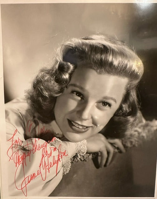 Autographed photograph of June Allyson