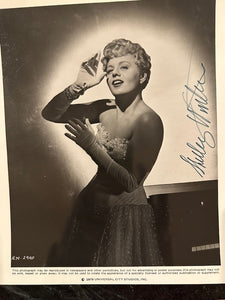 Autographed photograph of Shelley Winters