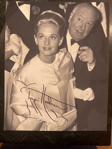 Autographed photograph of Tippi Hedrin