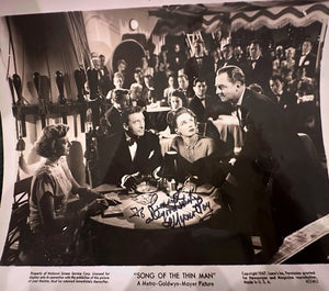 Autographed photograph Myrna Loy