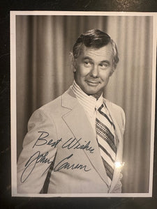Autographed photograph of Johnny Carson