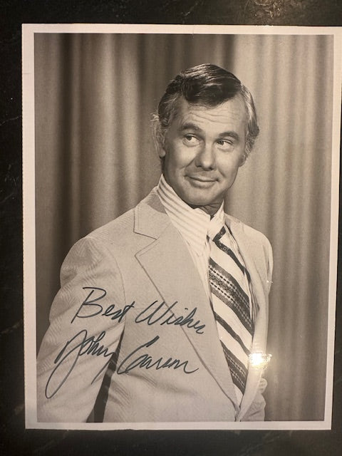 Autographed photograph of Johnny Carson