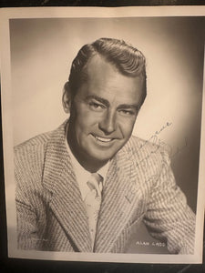 Autographed photograph of Alan Ladd