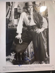 Autographed photograph of Rudolf Nuryev