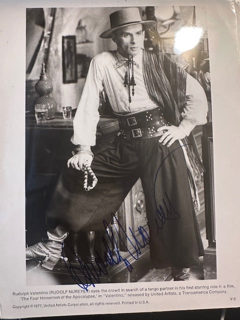 Autographed photograph of Rudolf Nuryev
