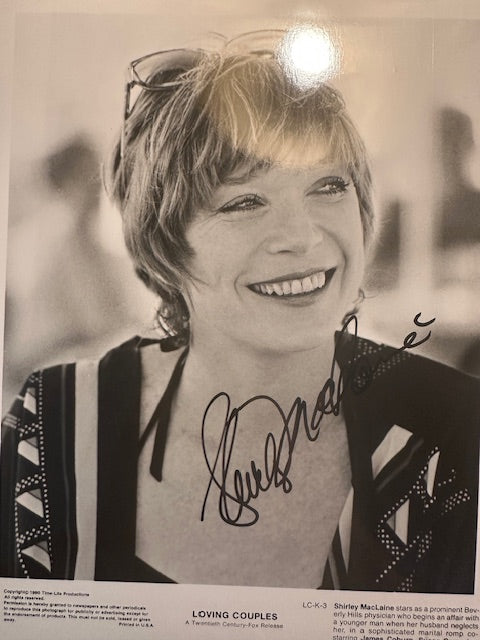 Autographed photograph of Shirley Maclaine