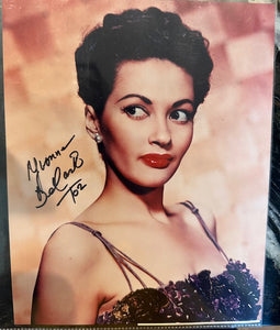 Autographed photograph of Yvonne De Carlo