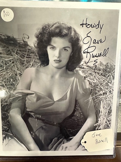 Autographed photograph of Jane Russell