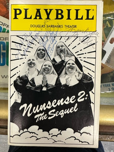 Autographed Playbill of Nunsense 2