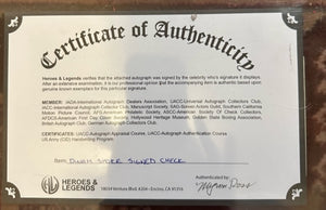 Bank Check signed by Dinah Shore