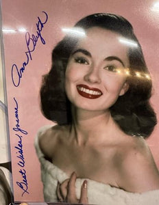 Autographed color photograph of Anne Blyth