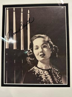 Autographed framed photograph of Ann Blyth