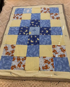 Quilt: Yellow and Blue with Bears