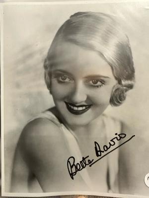 Autographed photograph of Bette Davis