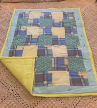 Load image into Gallery viewer, Quilt Blue and Yellow Children
