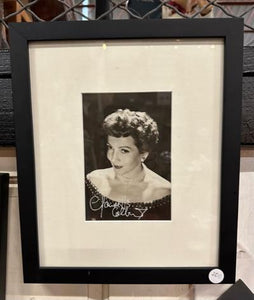 Autographed Framed Photograph of Claudette Colbert