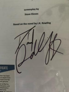 Bric a Brac  Daniel Radcliffe autographed script