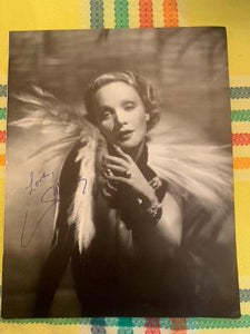 Autographed Print of Marlene Dietrich