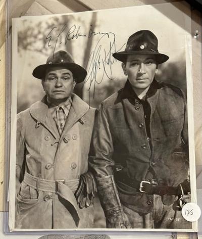 autographed photograph of Edward G Robinson and George Raft