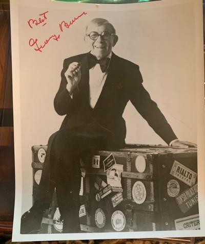 Autographed photograph of George Burns