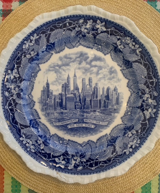 Vintage : New York Worlds Fair 1939 Plate