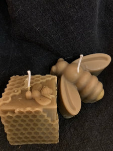 Apothecary Beeswax  ' Bee Peaceful 'Candles