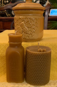 Apothecary Beeswax 'Bee Happy ' Candles