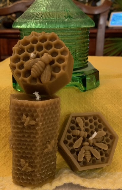 Apothecary Beeswax ' Bee Kind ' Candles