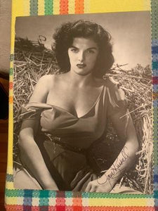 Autographed print of Jane Russell