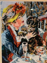 Load image into Gallery viewer, Needlepoint: Woman and Her Dog
