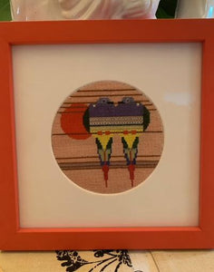 Needlepoint: Pair of Parrots