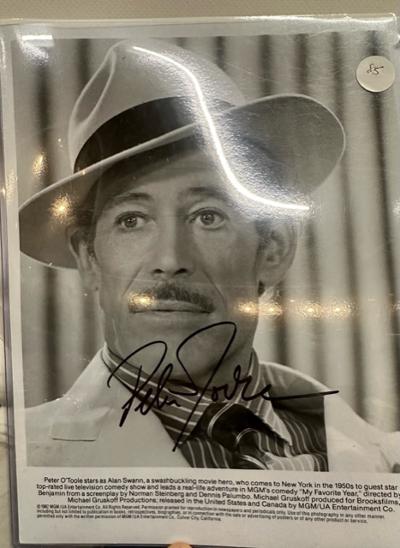 Autographed photograph of Peter O'Toole