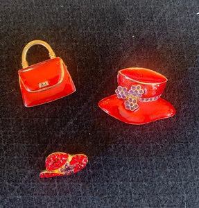 Jewelry: Red Hat Pin Collection 2