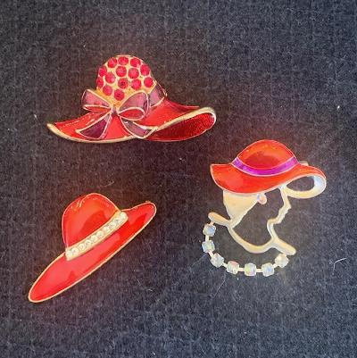 jewelry: Red Hat Pin Collection 5